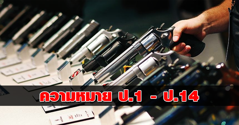 เกล็ดความรู้เกี่ยวกับปืน ความหมาย ป.1 – ป.14